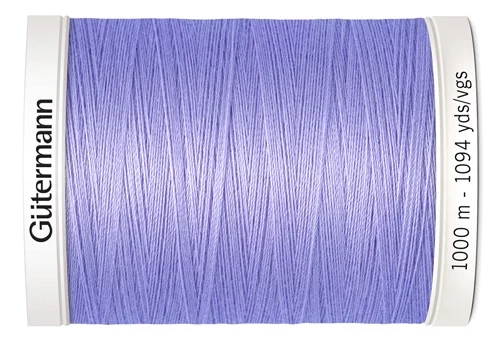 Нить Sew All для всех материалов, 1000м, 100% п/э, цвет 158 св.сиреневый, Gutermann 701939