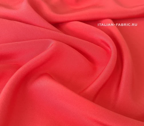 Крепдешин однотонный, цвет малиновый, 00908-4