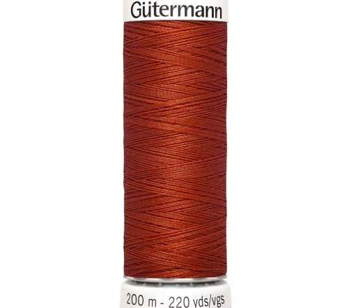 Нить Sew All для всех материалов, 200м, 100% п/э, цвет 837 терракот, Gutermann 748277