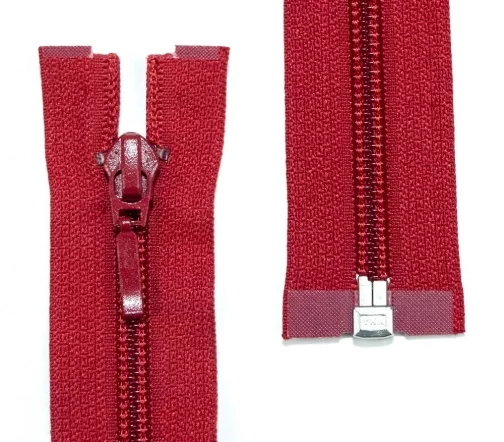 Молния YKK спираль разъёмная, 1 замок, 30см, 5мм, цвет 520, бордовый