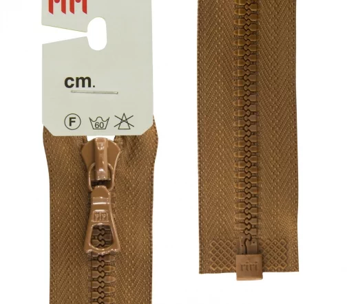 Молния Riri трактор разъёмная, 1 замок, 6мм, 40см, цвет 2209, светло-коричневый