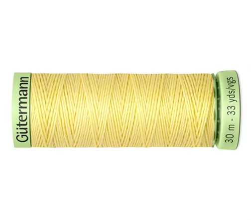 Нить Top Stitch для отстрочки, 30м, 100% п/э, цвет 578 бледно-желтый, Gutermann 744506