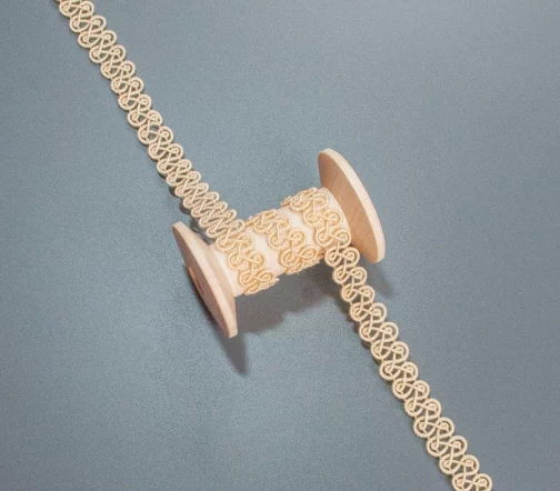 Тесьма PEGA тип шанель, цвет сливочный, 14 мм