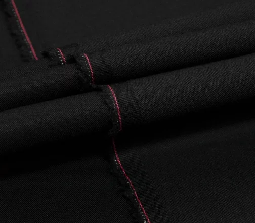 Шерсть стрейч плательно-костюмная, цвет черный, 1082021