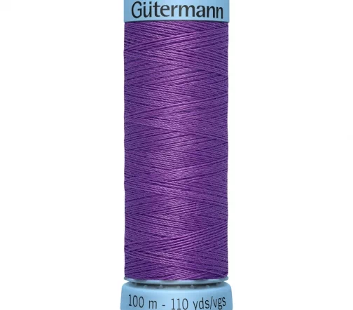Нить Silk S303 для тонких швов, 100м, 100% шелк, цвет 571 красно-фиолетовый, Gutermann 744590