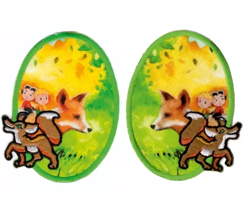 Термоаппликации HKM "Лисицы 3", 9,7 х 7,5 см, 2 шт., арт. 32807