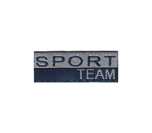 Термоаппликация Marbet "SPORT TEAM", серый/синий, 4,5 х 1,5 см, 565412