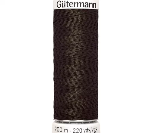 Нить Sew All для всех материалов, 200м, 100% п/э, цвет 674 коричневый, Gutermann 748277