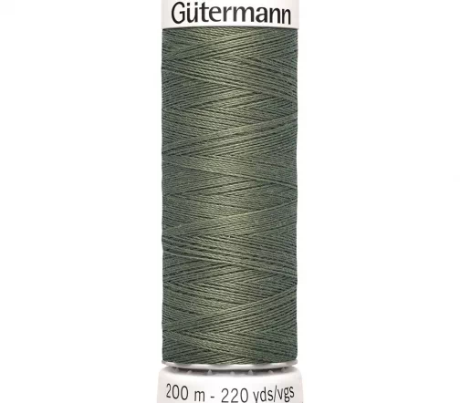 Нить Sew All для всех материалов, 200м, 100% п/э, цвет 824 зеленый камуфляж, Gutermann 748277