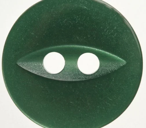 Пуговицы Hemline "Basic", пластик, 2 отв., 20 мм, 4 шт., цвет изумрудный