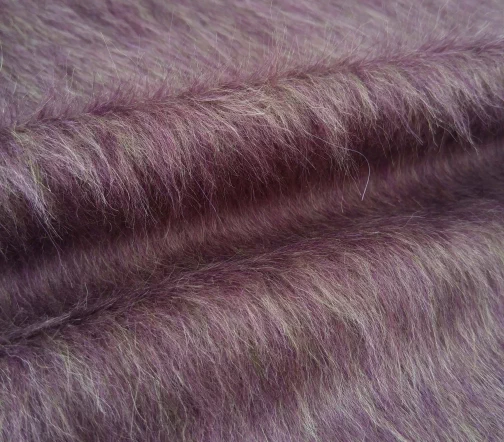 Пальтовая ворсовая ткань с альпакой, цвет фиолетово-сиреневый, 01657