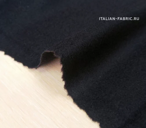 Кашемир пальтовый, цвет угольно-черный, 74823