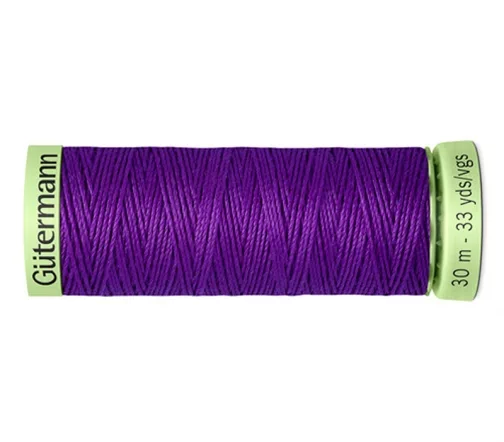 Нить Top Stitch для отстрочки, 30м, 100% п/э, цвет 392 фиолетовый джинс, Gutermann 744506