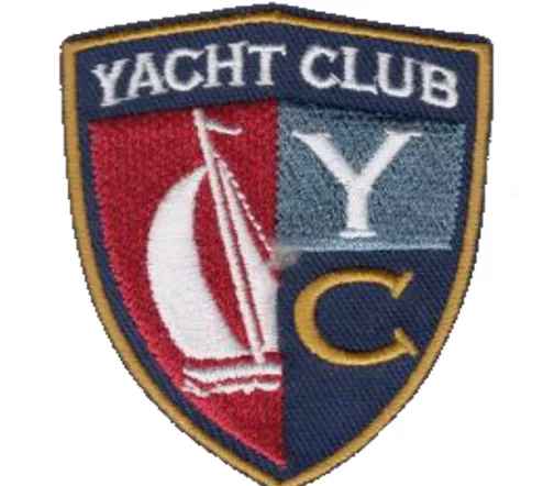 Термоаппликация Marbet "Эмблема YACHT CLUB", 7,0 х 5,5 см, 565339