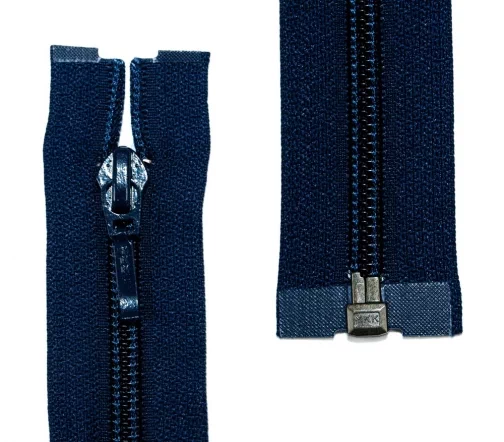 Молния YKK спираль разъёмная, 1 замок, 35см, 5мм, цвет 058, темно-синий