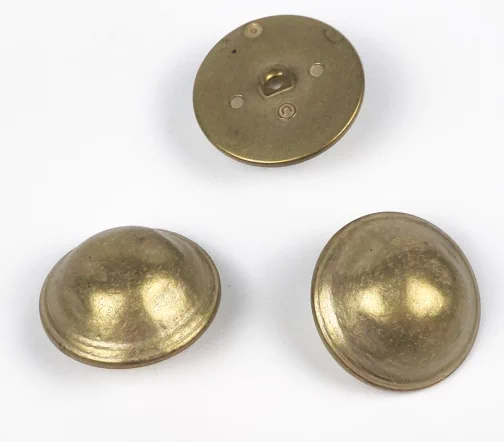 Пуговица, Union Knopf, на ножке, металл.пласт., цвет латунь, 28 мм