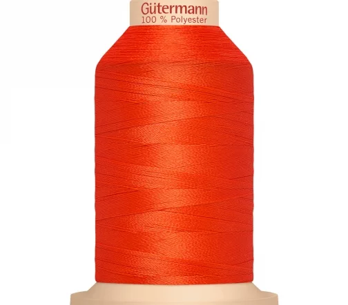 Нить Tera 180 оверлочная, 2000м, цвет 155 яркий апельсин, Gutermann 735884