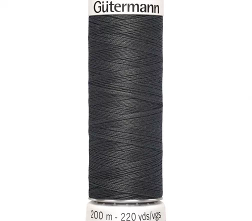 Нить Sew All для всех материалов, 200м, 100% п/э, цвет 036 серый, Gutermann 748277