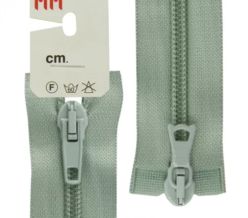 Молния Riri спираль разъёмная, 2 замка, 6мм, 80см, цвет 2712, мятно-серый