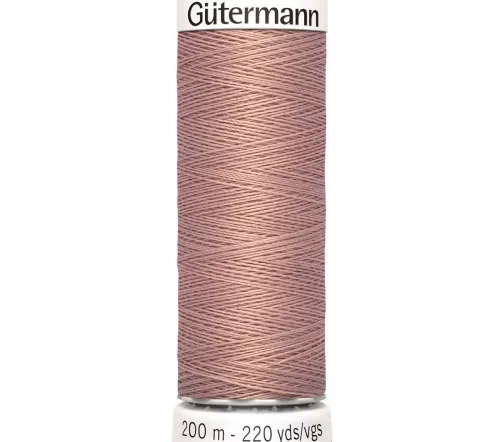 Нить Sew All для всех материалов, 200м, 100% п/э, цвет 991 розово-бежевая пудра, Gutermann 748277