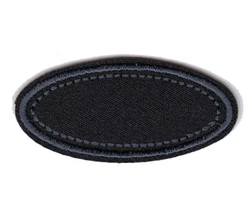 Термоаппликация Marbet "Овал малый черный", 5,2 х 2,3 см, 569976.A