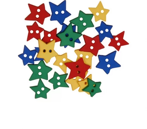 Пуговицы, Favorite Findings "Матовые звезды" 12-15 мм, 23 шт