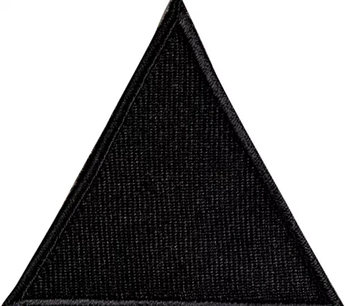 Термоаппликация HKM "Треугольник черный большой", 5,8 х 5,4 см