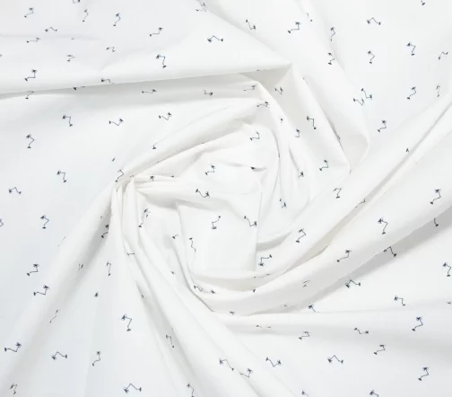 Сорочечный хлопок "Лампочки", фон молочный, 1092313-1