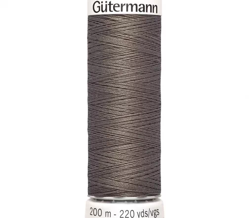 Нить Sew All для всех материалов, 200м, 100% п/э, цвет 669 т.серо-бежевый, Gutermann 748277