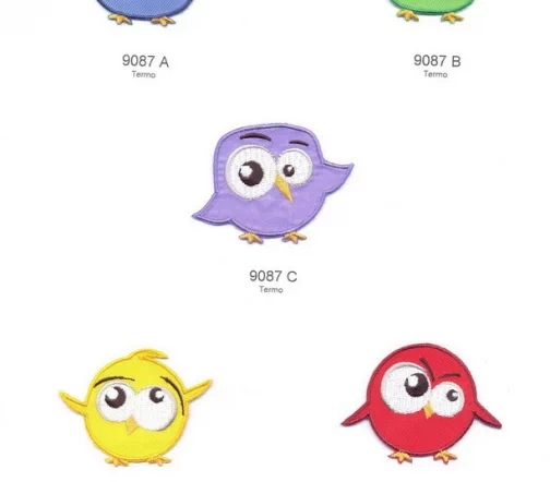 Термоаппликации Marbet "Совушки", 6,3 x 4,5 см, 5 шт., 569087