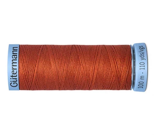 Нить Silk S303 для тонких швов, 100м, 100% шелк, цвет 838, Gutermann 744590