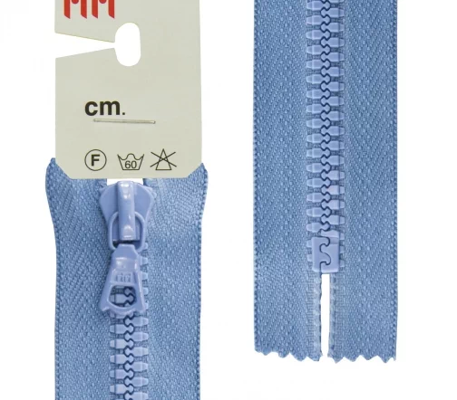 Молния Riri трактор неразъёмная, 1 замок, 6мм, 20см, цвет 2630, сине-голубой