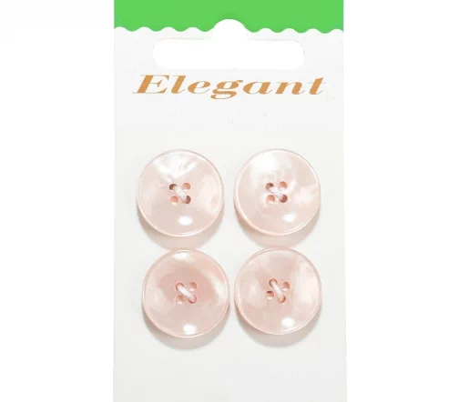 Пуговицы Disboton, 18 мм, 4 отв., пластик, 4 шт., розовый