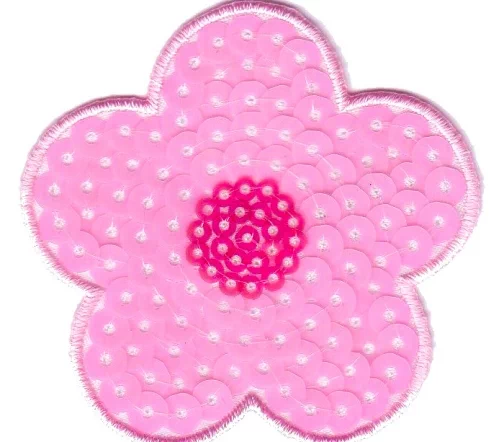 Термоаппликация Marbet "Цветок с пайетками фуксия", 5,5 х 5,5 см, 565040.B