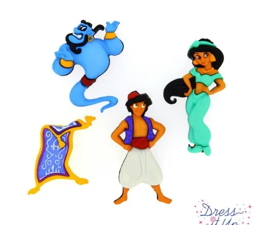 Декоративные пуговицы Dress It Up "Аладдин", 4 шт., 7748