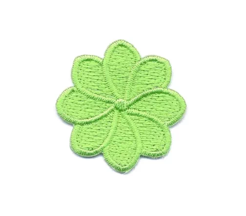 Термоаппликация Marbet "Цветок восьмилистник", 3 х 3 см, салатовый, 569205.K