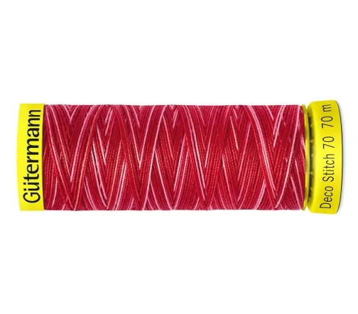Нить Deco Stitch 70 для декоративных швов, 70м, мультиколор, цвет 9984, Gutermann 702161