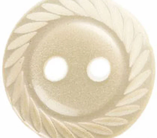 Пуговицы Hemline "Basic", пластик, 2 отв., 15 мм, 11 шт., цвет кремовый