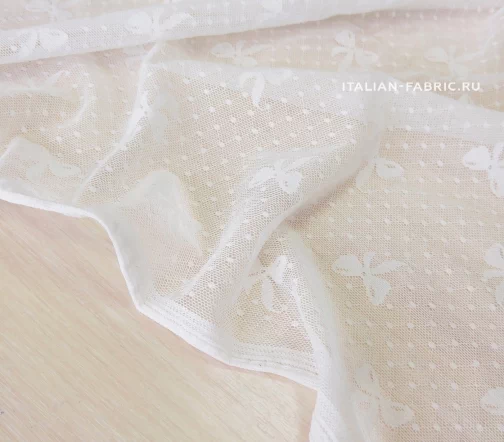 Сетка "Бантики", цвет белый, 01125-1