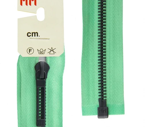 Молния RiRi "Топ" металл разъёмная, 1 замок 6мм 60см, подвеска STAB, цепь Bl, цвет 2706, салатовый