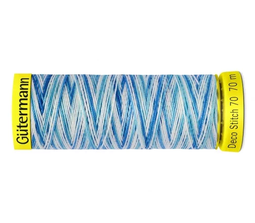 Нить Deco Stitch 70 для декоративных швов, 70м, мультиколор, цвет 9954, Gutermann 702161