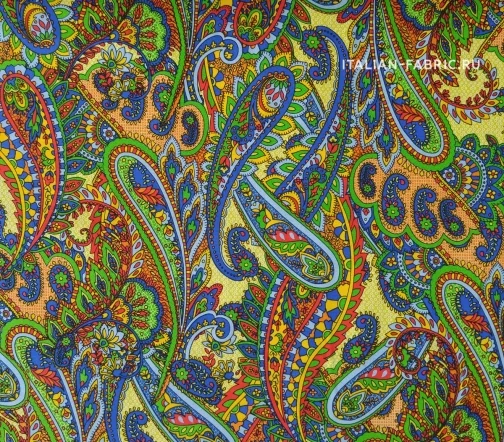 Репс Пейсли, фон желтый, 01968-1