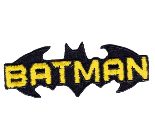 Термоаппликация "Бэтман значок", 9,1 x 7,1 см , арт. 34719