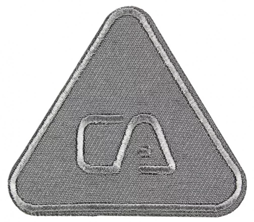 Термоаппликация HKM "Треугольник", 5,5 х 4,7 см, цвет серый