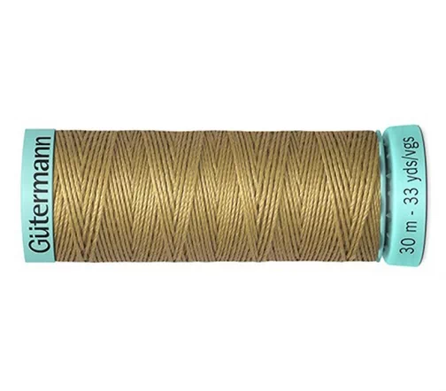 Нить Silk R 753 для фасонных швов, 30м, 100% шелк, цвет 453 золотисто-бежевый, Gutermann 723878
