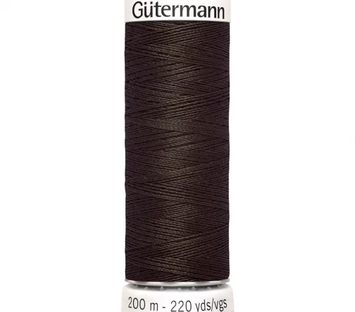 Нить Sew All для всех материалов, 200м, 100% п/э, цвет 780 т.бурый, Gutermann 748277