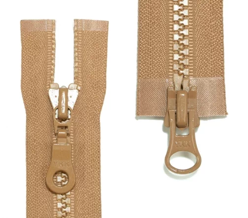 Молния YKK трактор разъёмная, 2 замка, 65см, 5мм, цвет 188, светло-коричневый