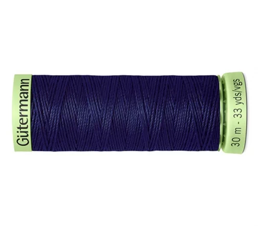 Нить Top Stitch для отстрочки, 30м, 100% п/э, цвет 310 т.чернильный, Gutermann 744506