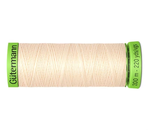 Нить Extra Fine 150 для особо деликатных тканей, 200м,100% п/э, цв.414 св.крем-беж, Gutermann 744581