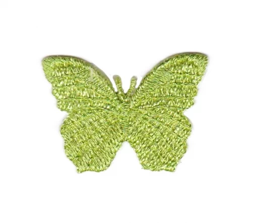 Термоаппликация Marbet "Бабочка мелкая", 2,8 х 3,7 см, салатовый люрекс, 567523.I